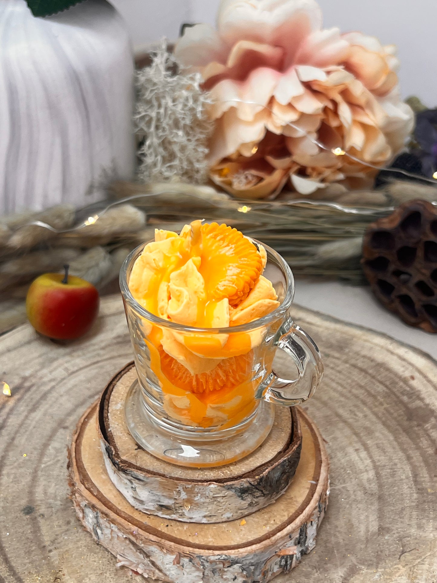 Mini bougie chantilly parfum PÊCHE