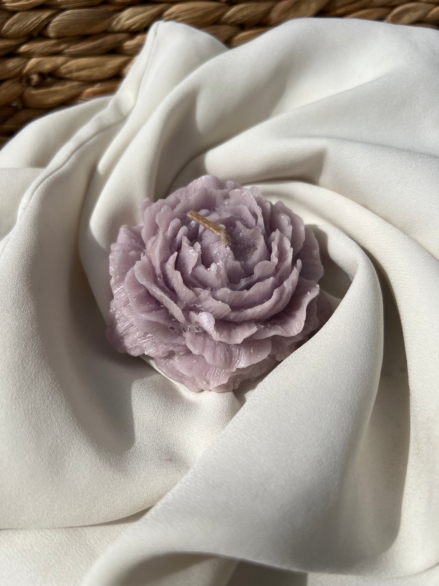 Bougie rose parfum LAVANDE