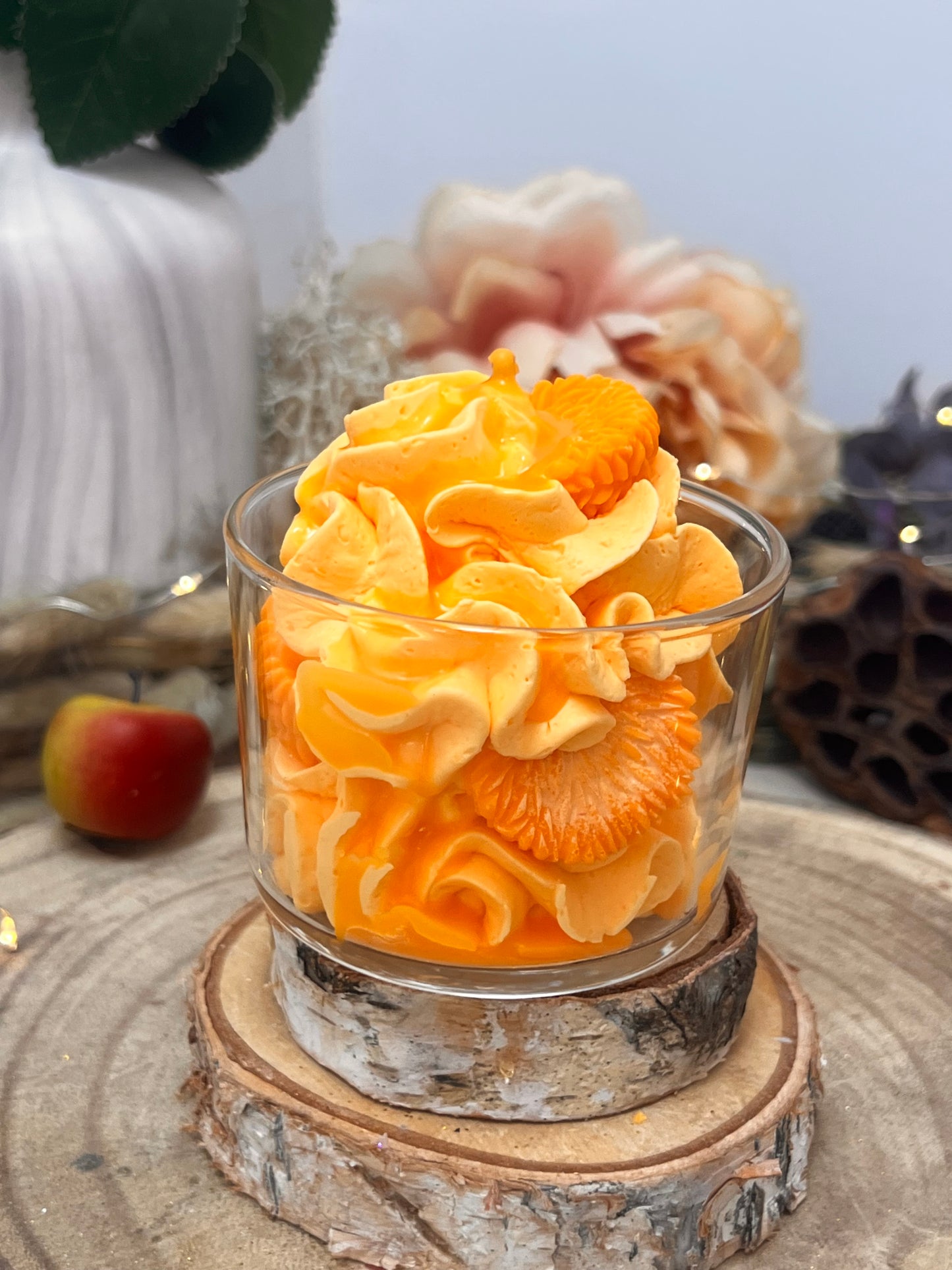 Bougie chantilly parfum PÊCHE