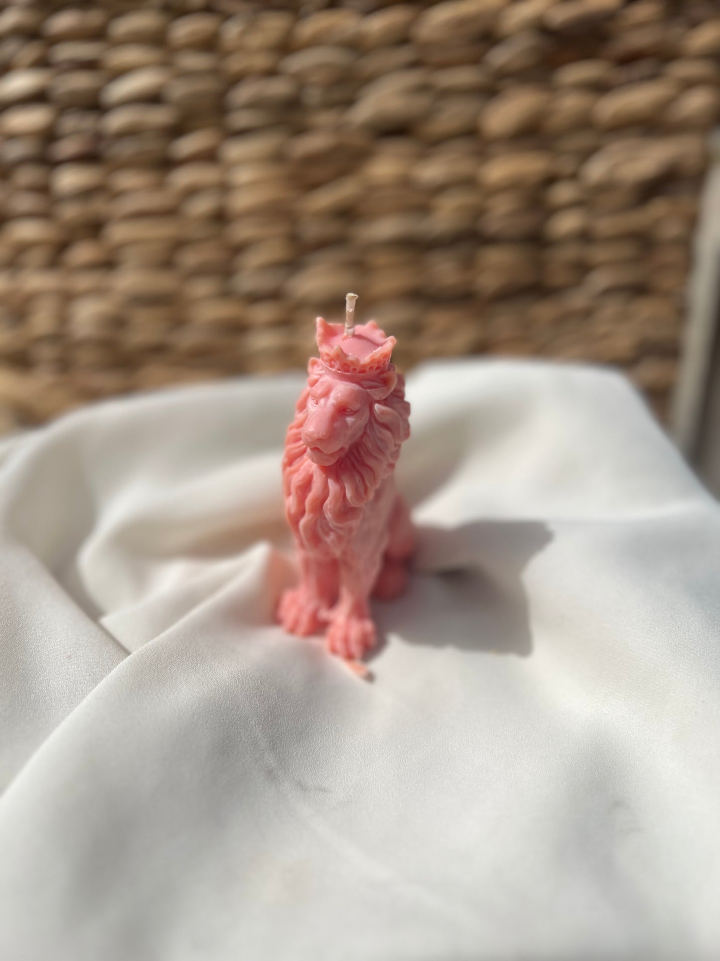 Bougie lion majestueux parfum ANTI-TABAC TROPICAL