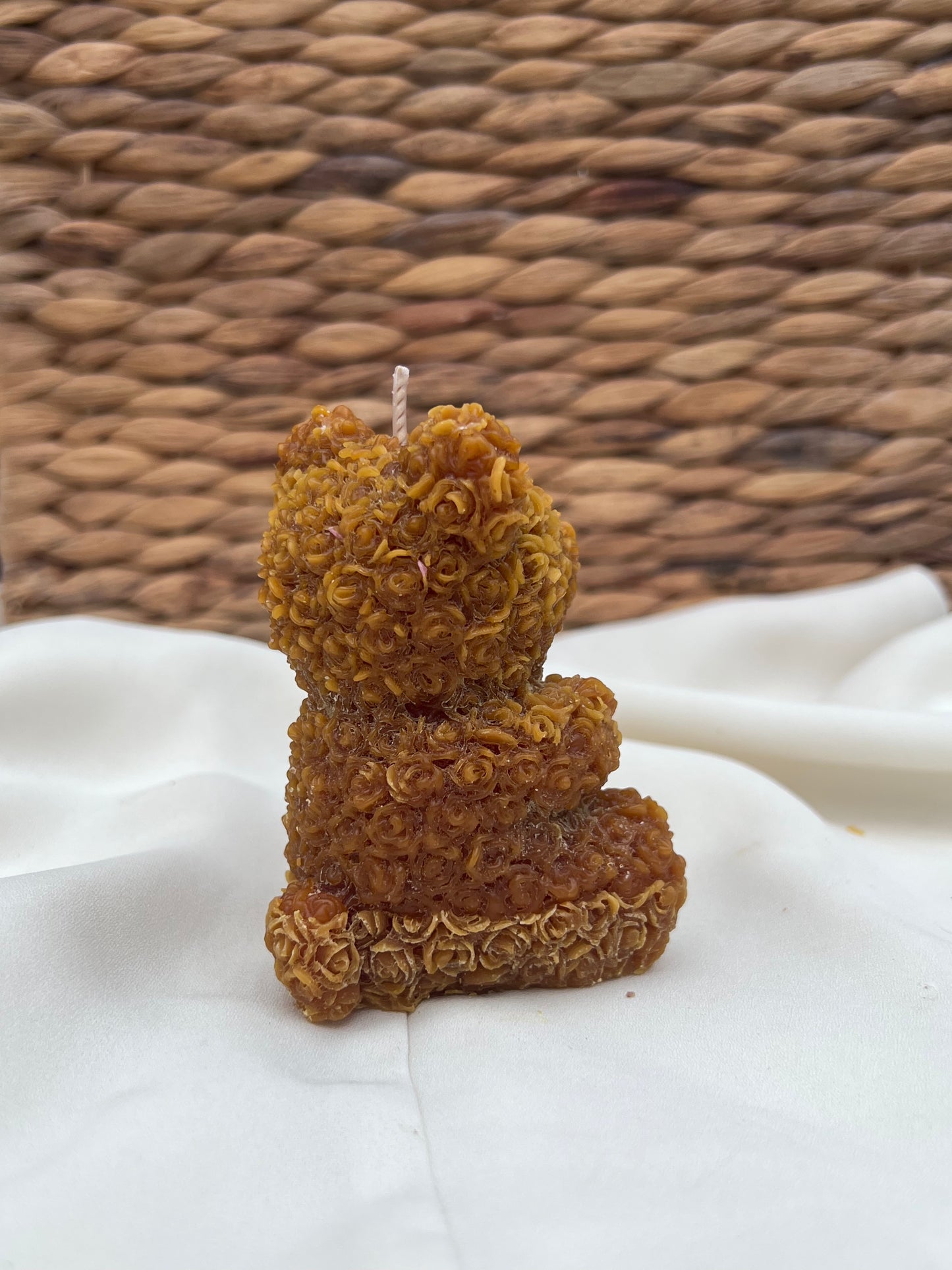 Bougie coeur fleurie parfum COOKIE CHOCOLAT