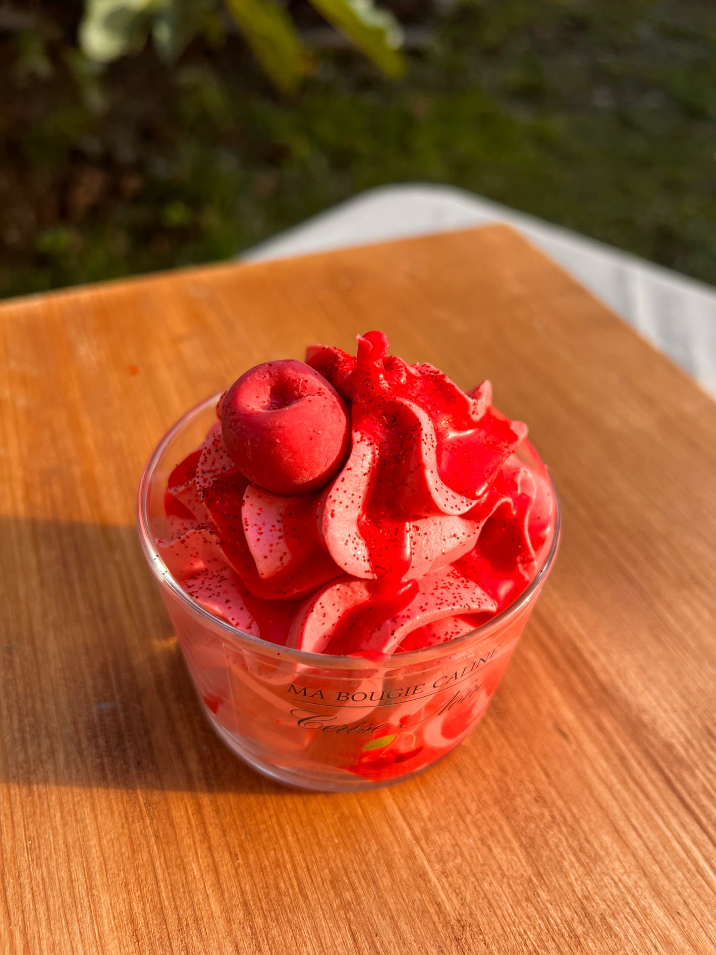 Bougie chantilly parfum CERISE NOIRE