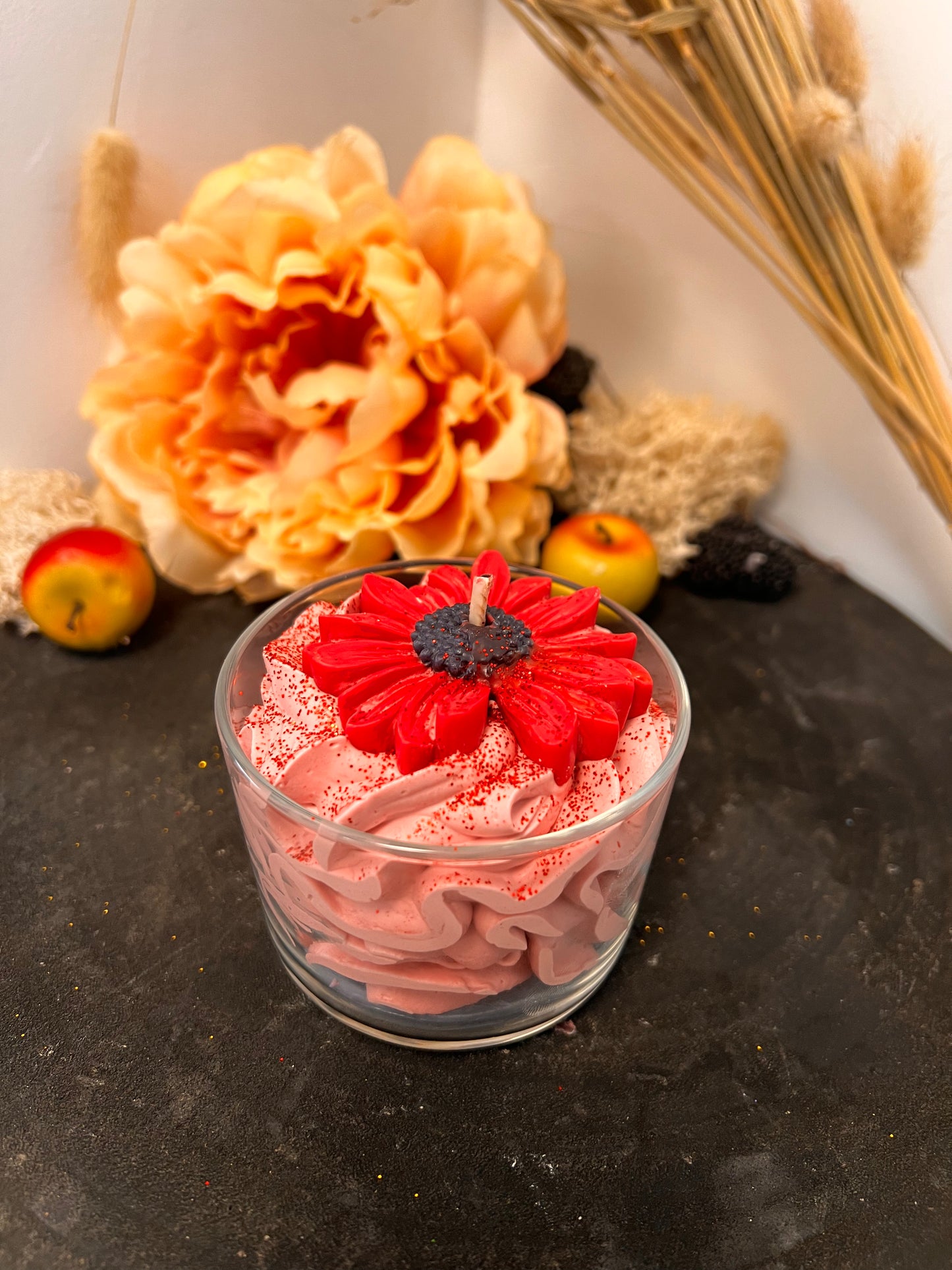 La bougie chantilly parfum Coquelicot