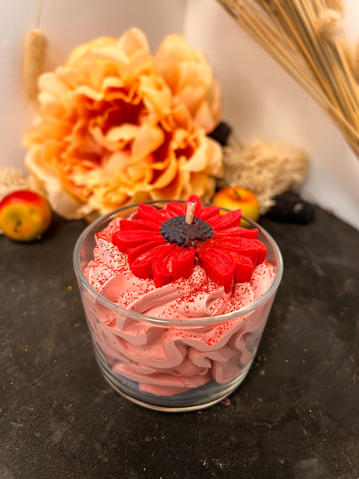 La bougie chantilly parfum Coquelicot