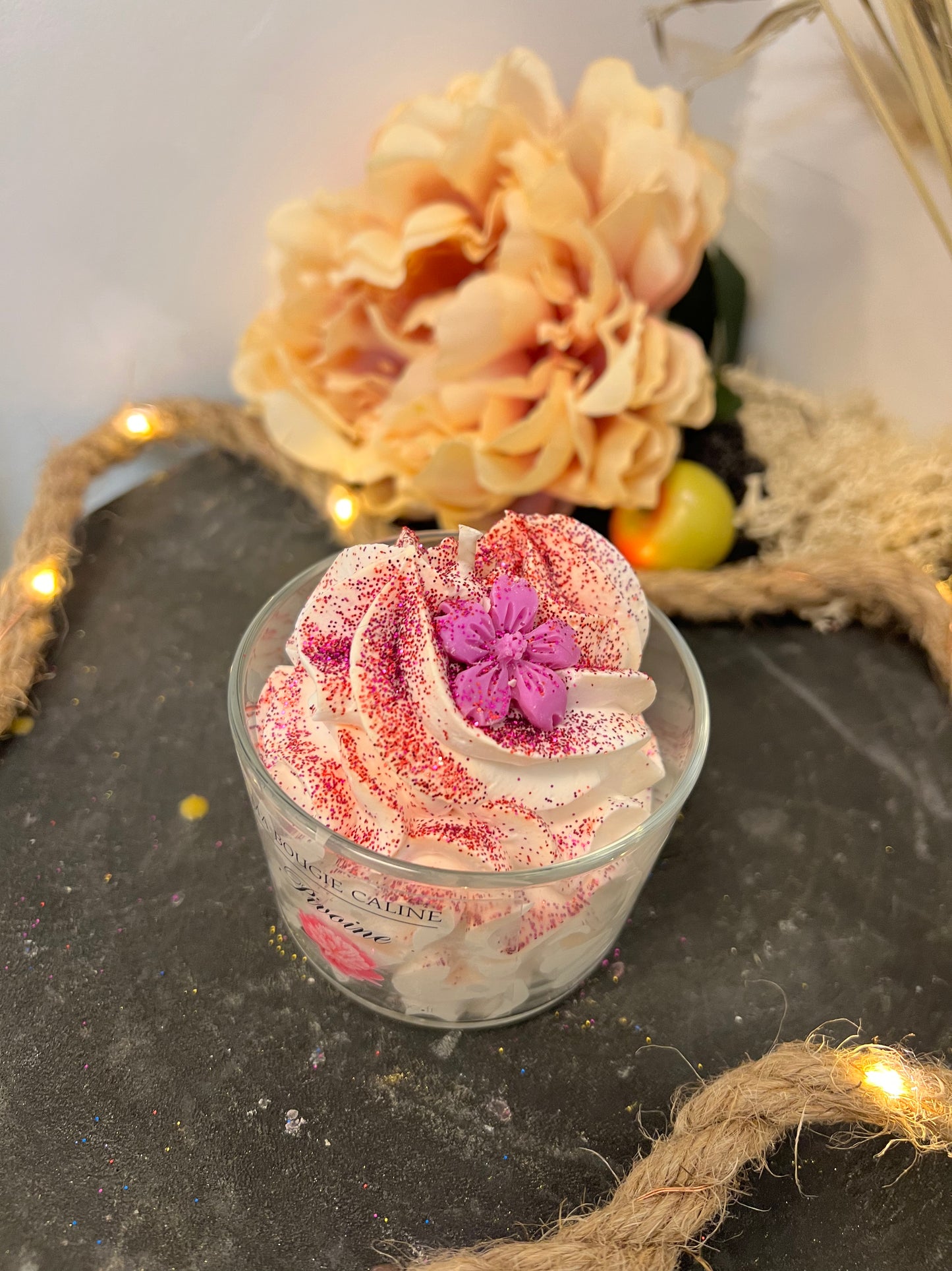 Bougie chantilly parfum PIVOINE