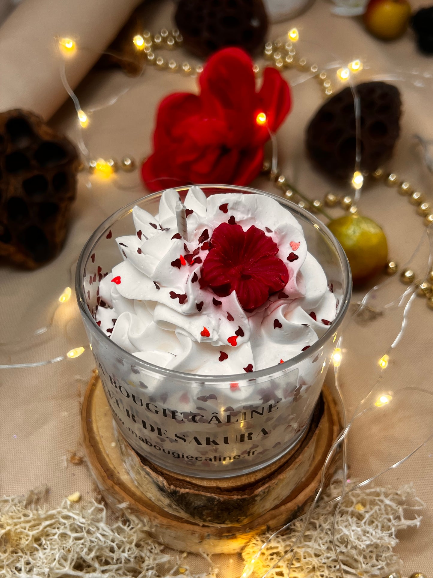 La bougie chantilly parfum FLEUR DE SAKURA