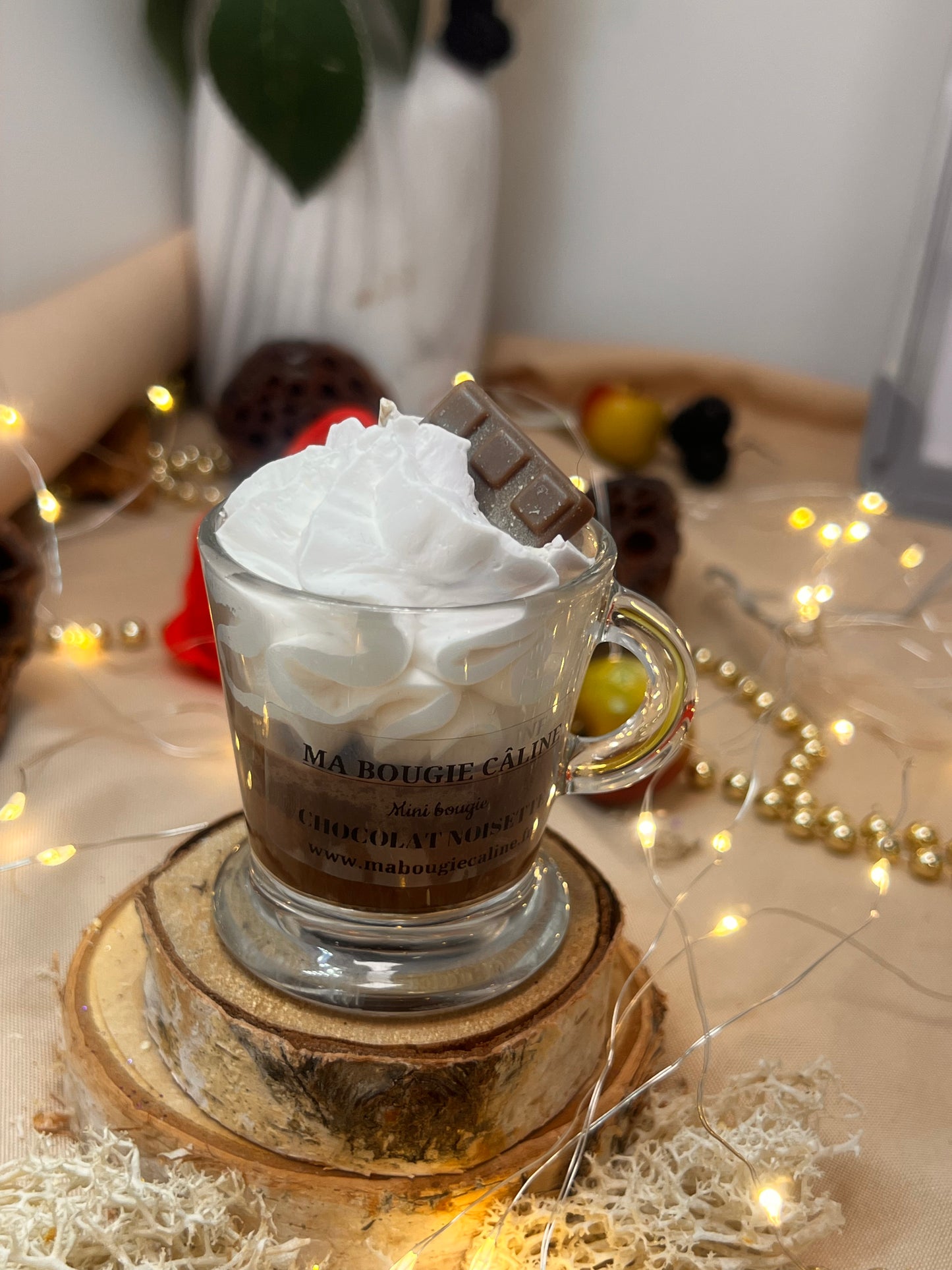 Mini bougie chantilly parfum CHOCOLAT NOISETTE