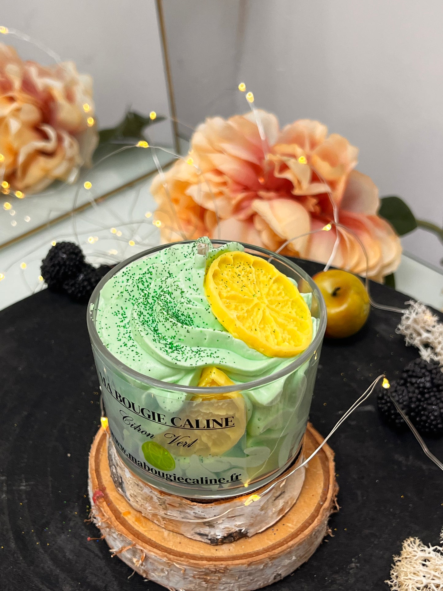 Bougie chantilly parfum Citron Vert