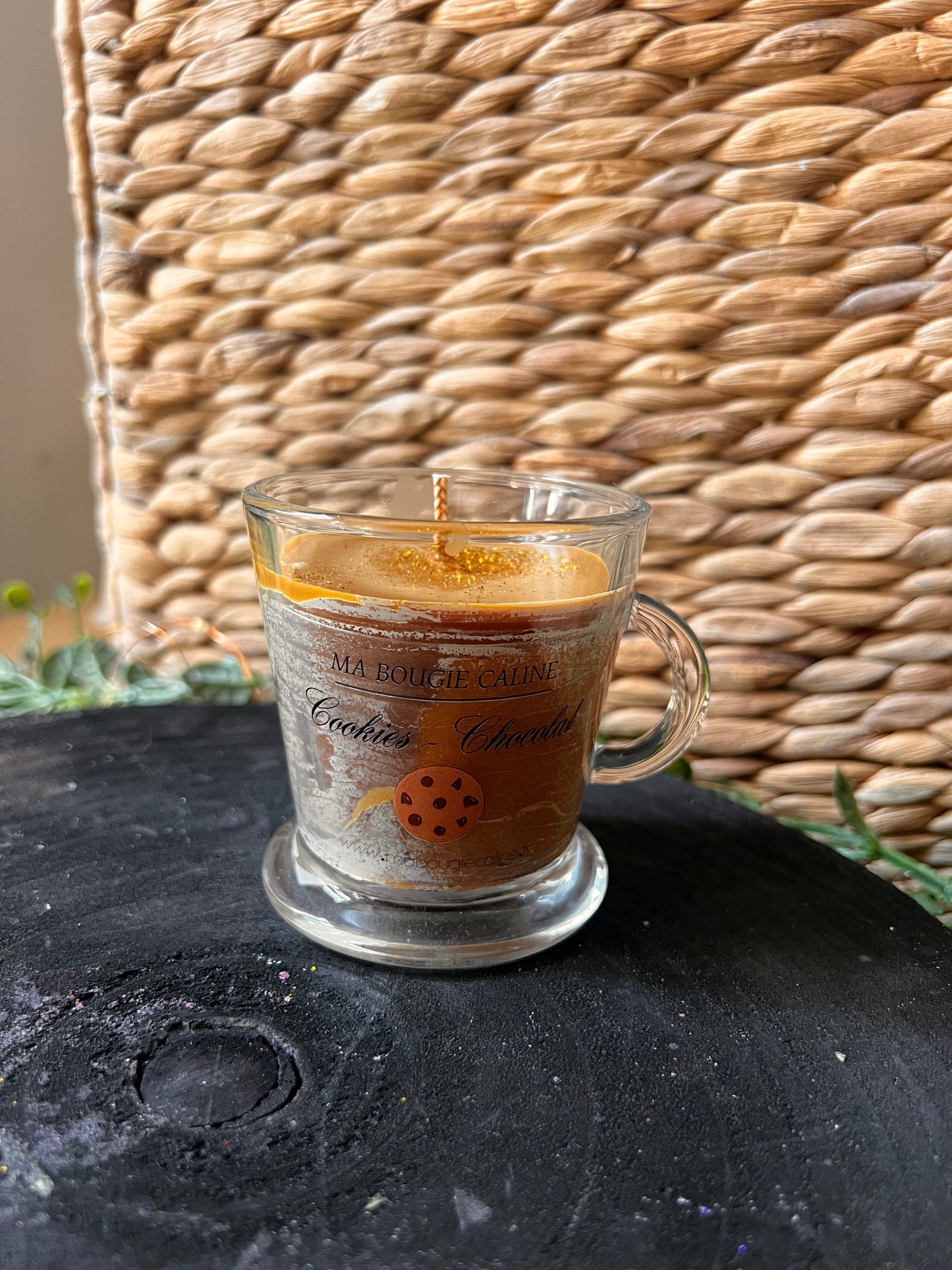 Bougie coulée parfum COOKIE CHOCOLAT