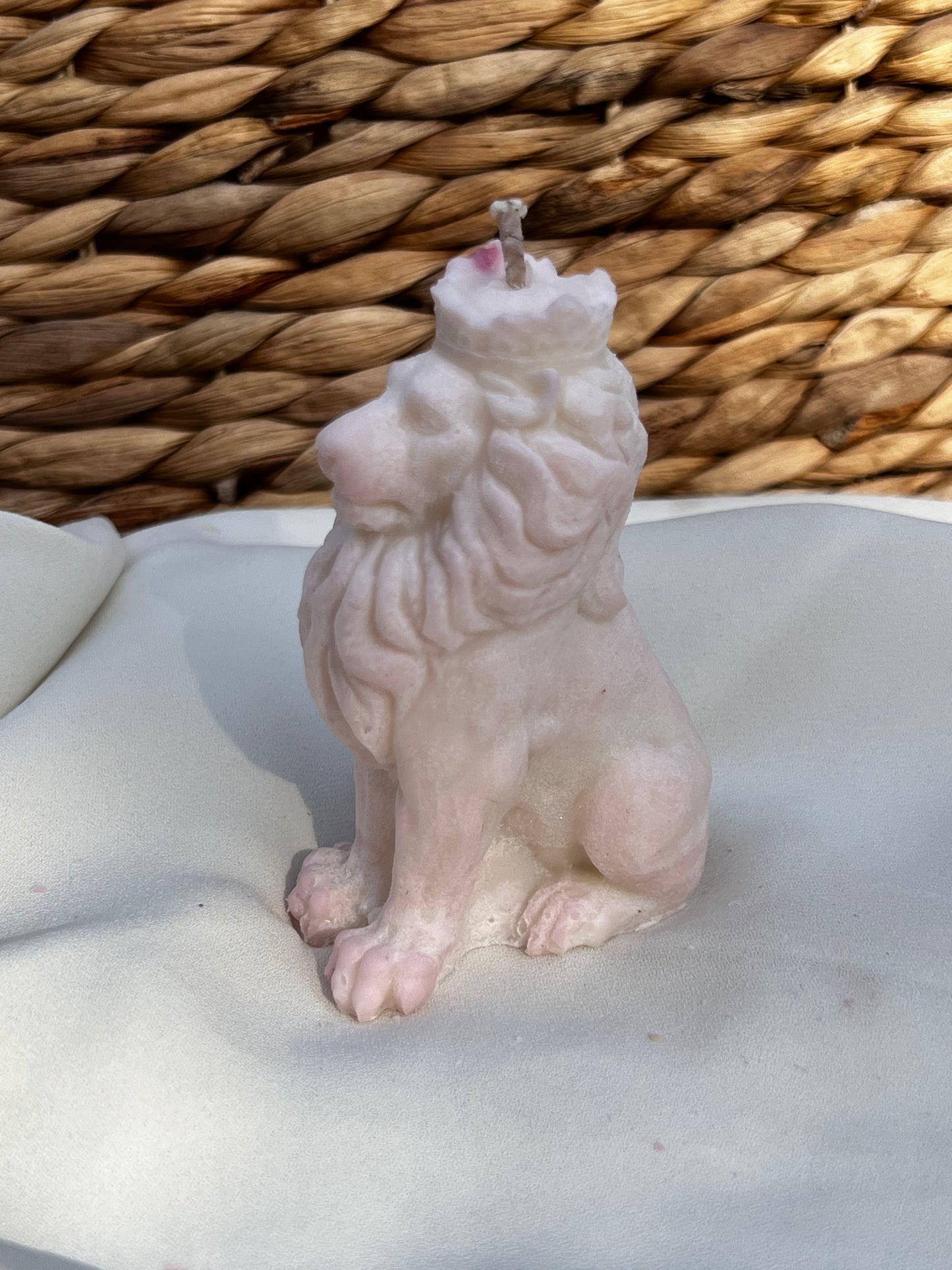 Bougie lion majesteux parfum NOIX DE COCO