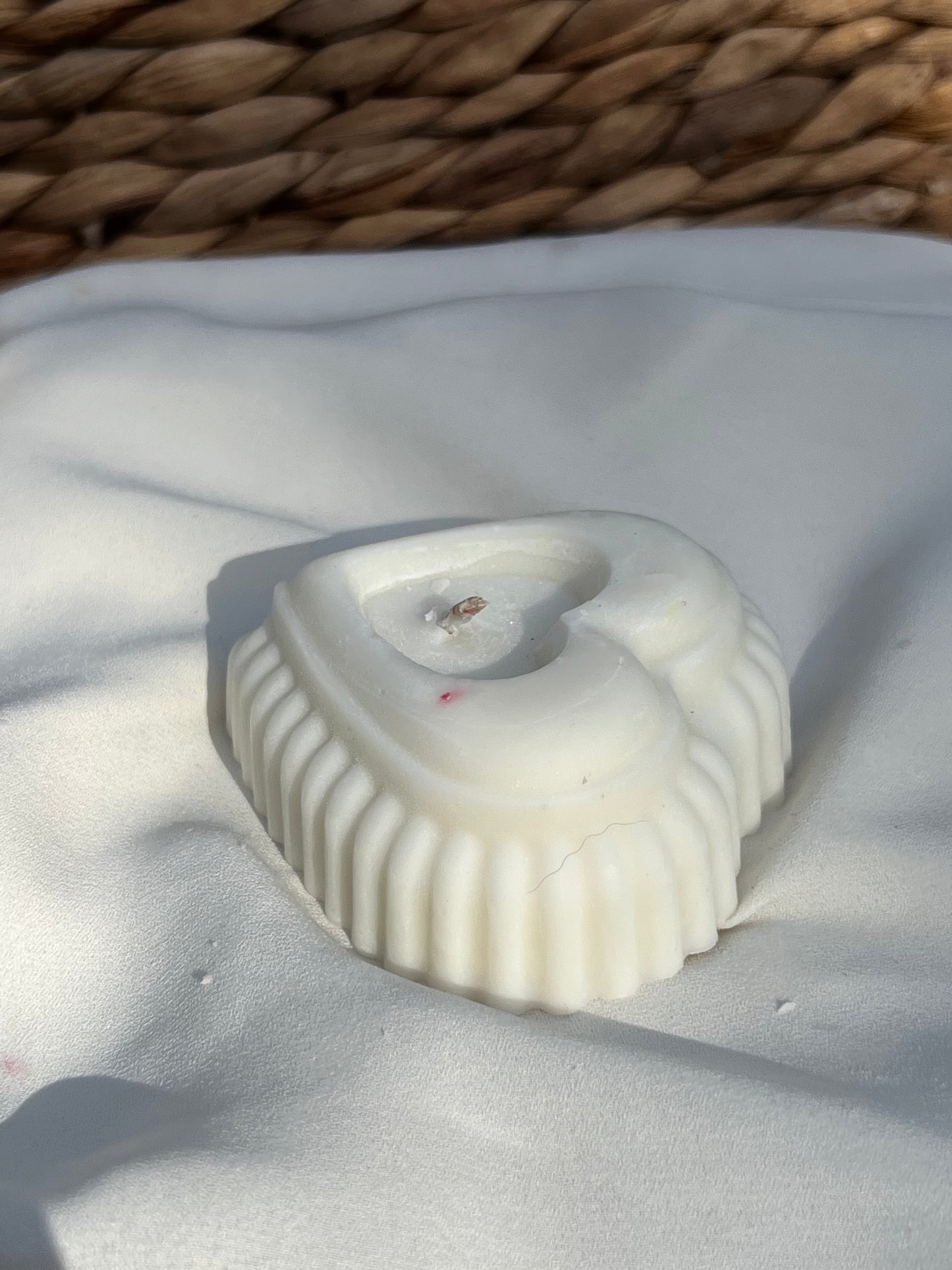 Bougie coeur triple parfum NOIX DE COCO