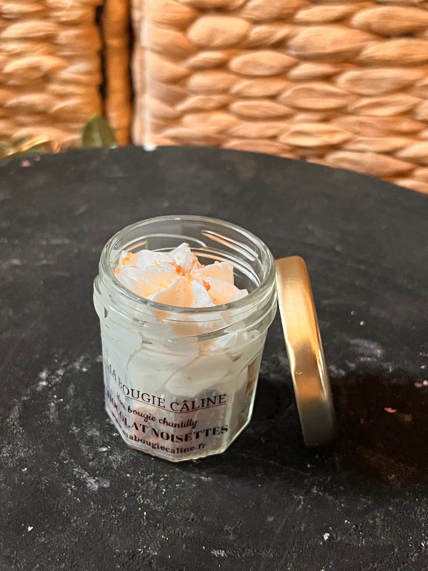 Petit pot chantilly parfum CHOCOLAT NOISETTE