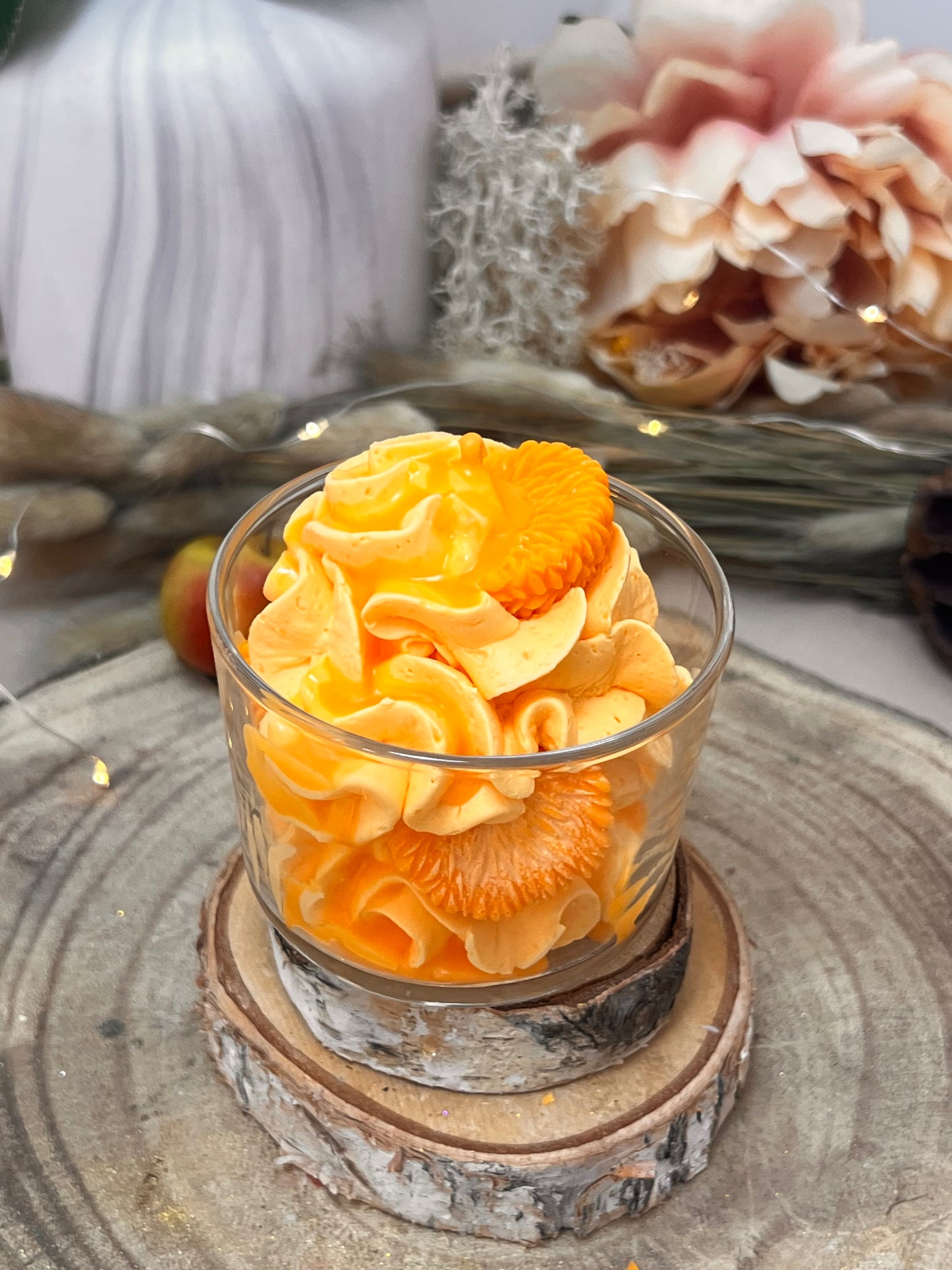 Bougie chantilly parfum PÊCHE