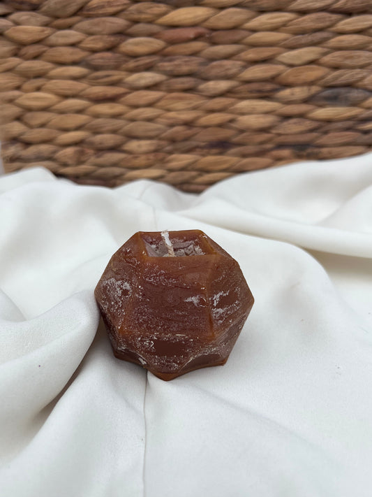 Bougie boule hexagonale parfum COOKIES CHOCOLAT