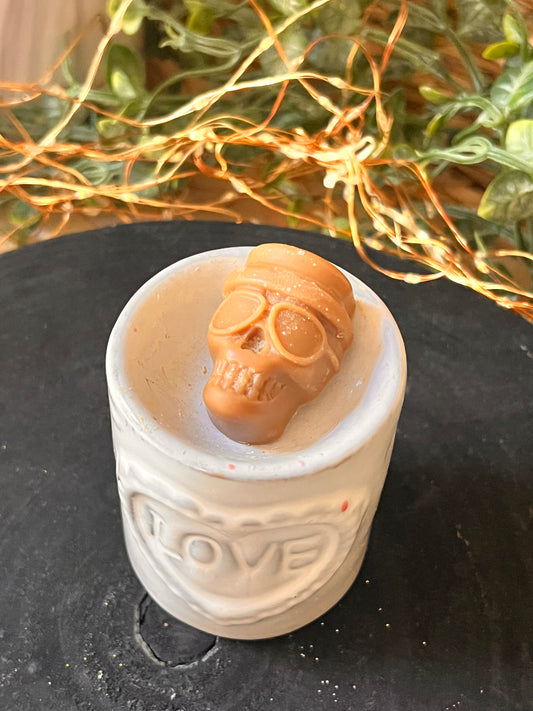Fondant tête de mort à lunette