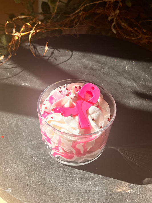 Bougie chantilly Octobre rose parfum FLEUR DE COTON