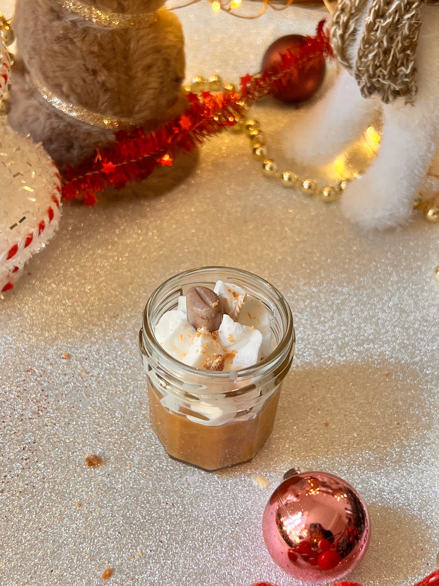 Bougie petit pot chantilly parfum CAPPUCCINO