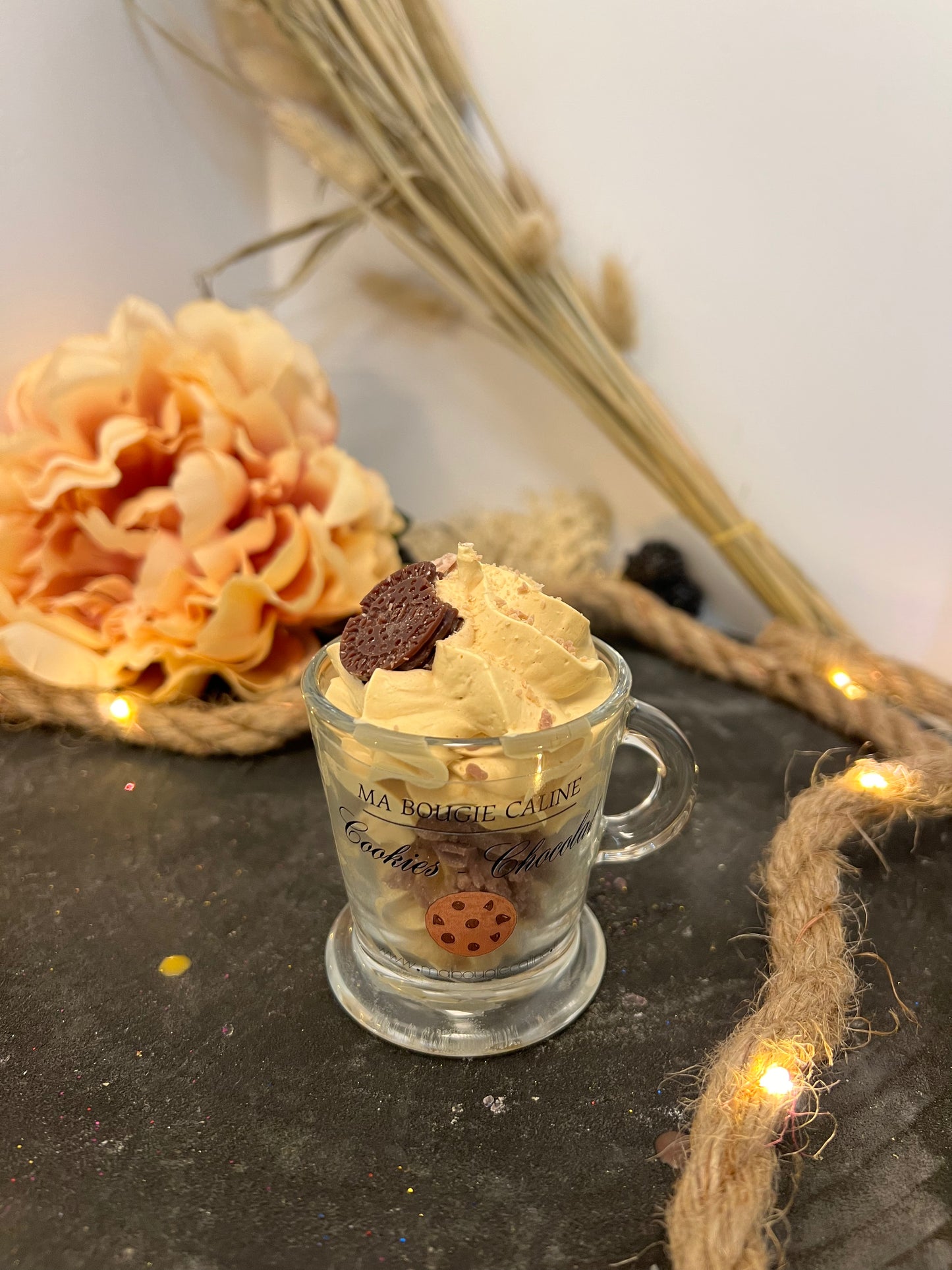 Mini bougie chantilly parfum COOKIE CHOCOLAT