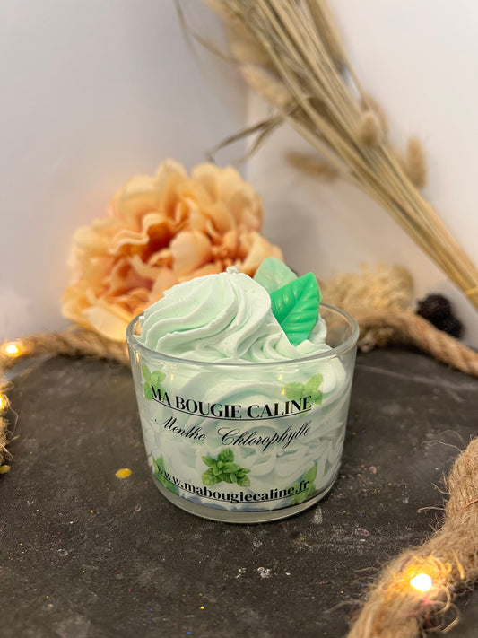 La bougie chantilly parfum Menthe Chlorophylle