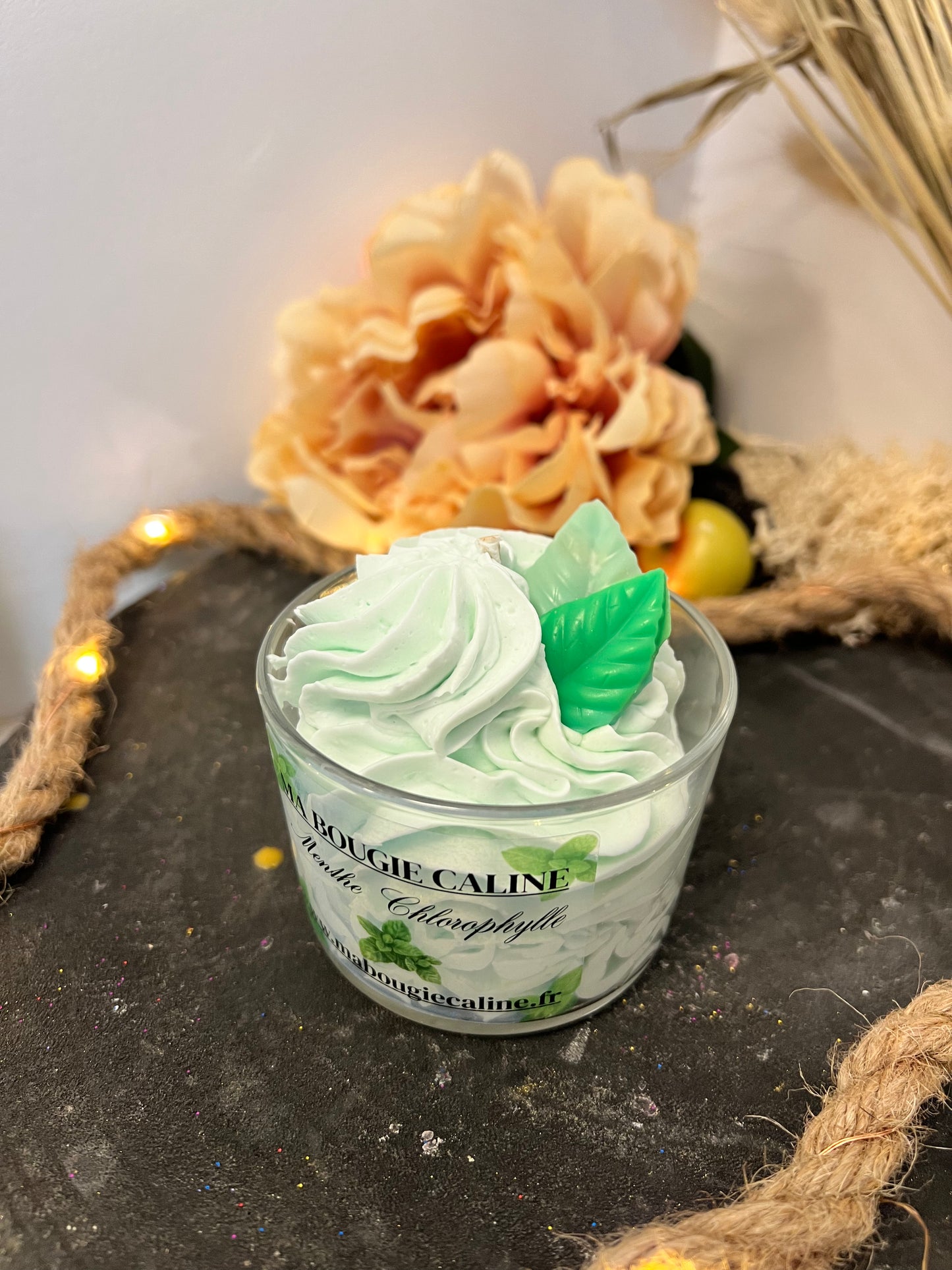La bougie chantilly parfum Menthe Chlorophylle
