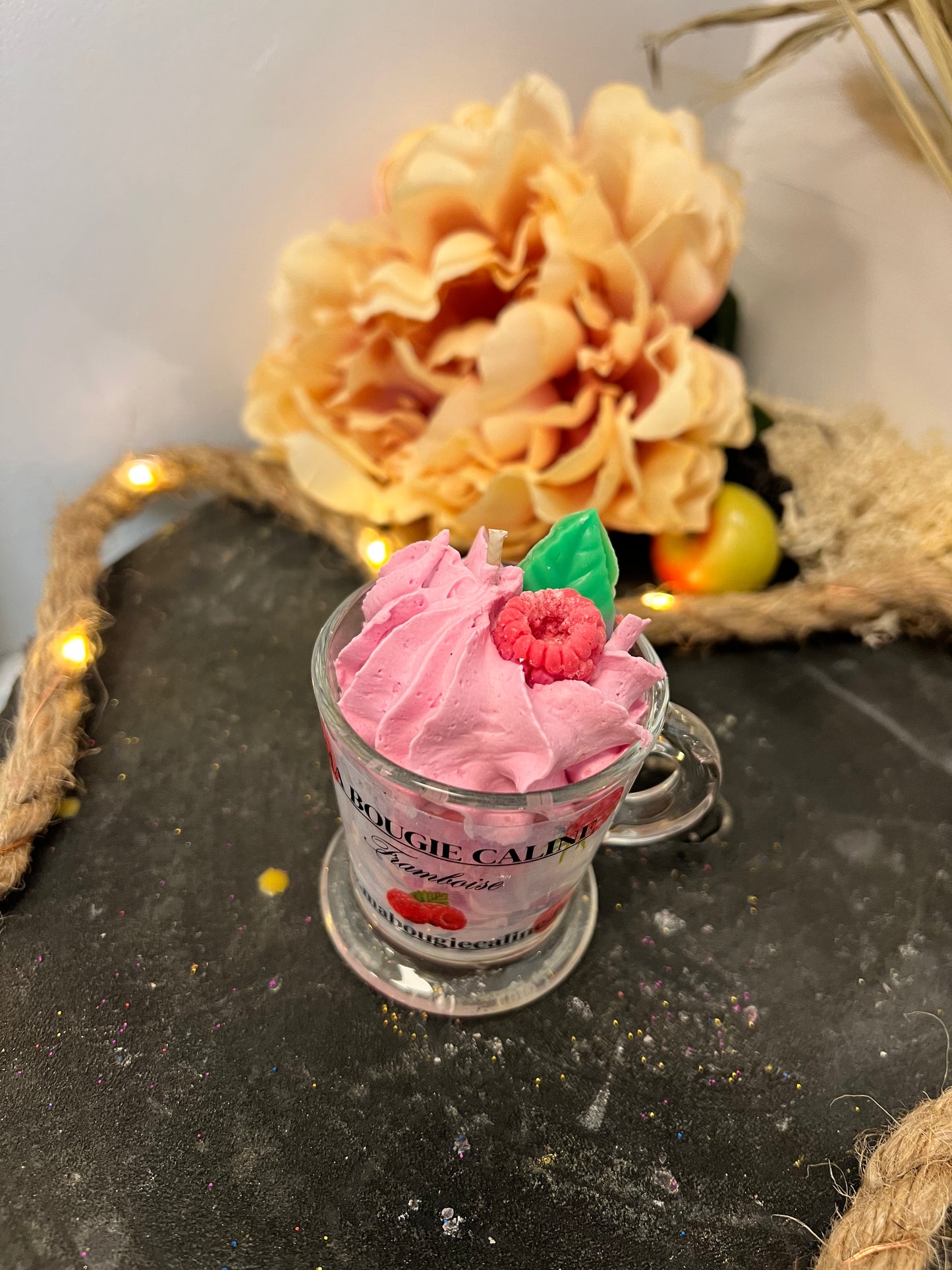 La mini bougie chantilly parfum Framboise