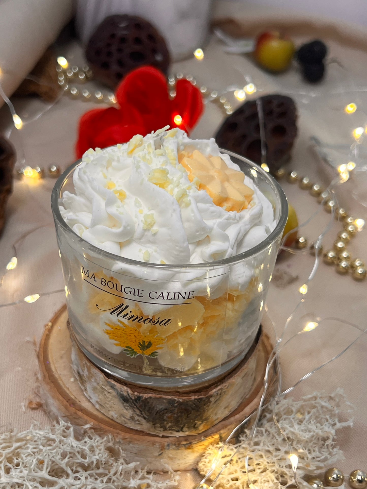 La Bougie chantilly parfum MIMOSA