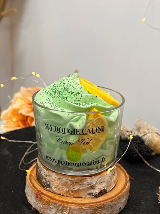 Bougie chantilly parfum Citron Vert